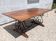 Belle Table A Manger En Fer Forgé Et Teck 180 cm 8 Convives