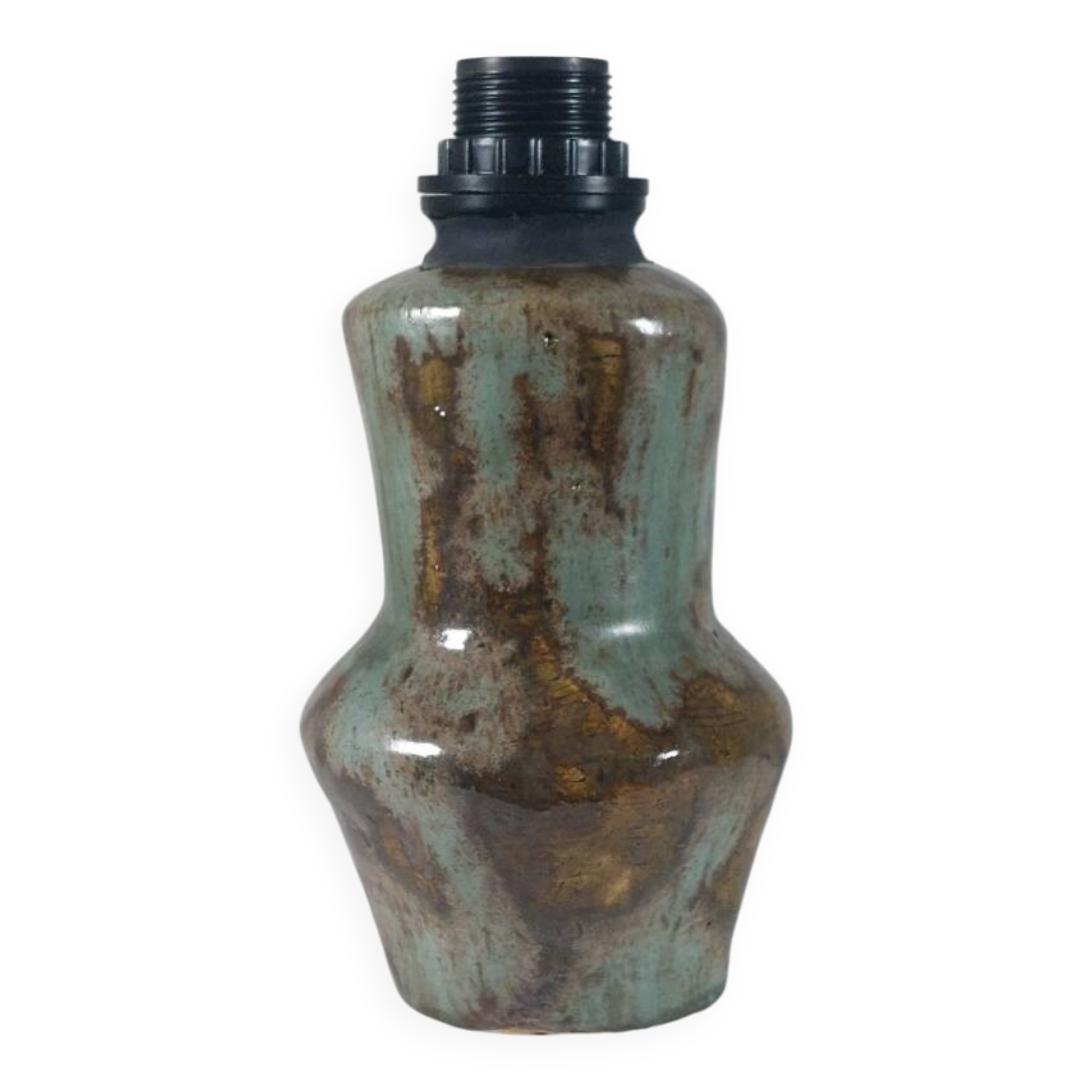 Lampe de table en céramique artisanale vintage du milieu du siècle