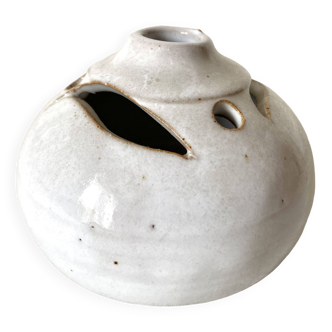 Glazed terracotta flower pick