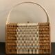 Rattan handbag and scoubidou's threads, 1950