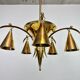Lustre en laiton de la sécession viennoise par Dagobert Peche