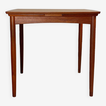 Extendable danish teak dining table rectangular 60s