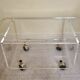 Plexiglas coffee table, design David Lange, 70s