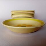 7 Gien "Sun" soup plates