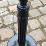 Set of 2 wooden floor lamps