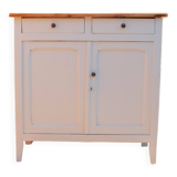 Buffet parisien en bois peint en blanc