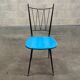 Chaise de cuisine Colette Gueden , vinyl bleu