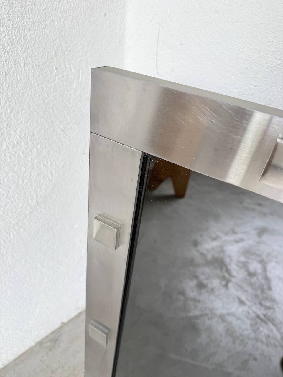 Chrome mirror from the 1970s.
