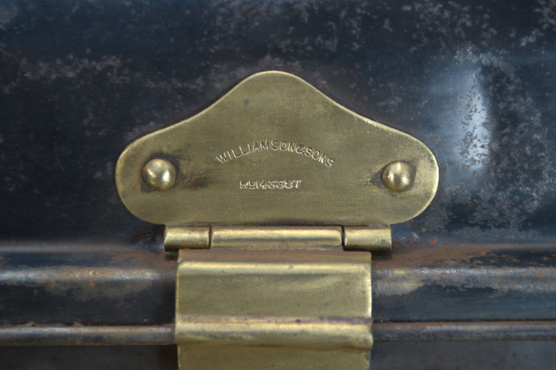 Old metal trunk Willaimson & Sons