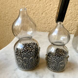 Weight blown glass & lead craftsmanship French vintage 60s