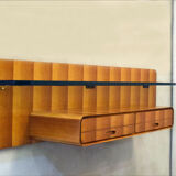 Suspended console in wood by La Permanente Mobili Cantù, 1950s