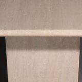 Travertine dining table square