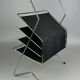 1960s/1970s Newspaper Holder Metal Plastic Space Age Mid Century