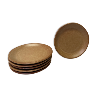 Set of 6 sandstone plates