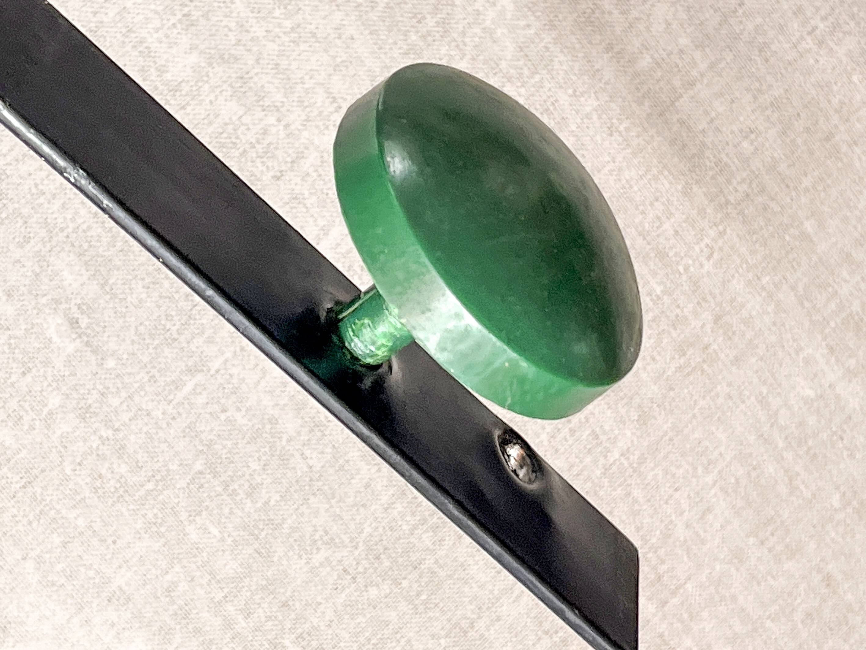 Vintage metal coat rack with colourful plastic hooks, 1960s.