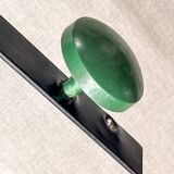 Vintage metal coat rack with colourful plastic hooks, 1960s.