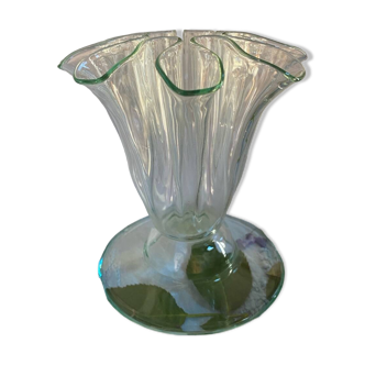 Original old glass vase