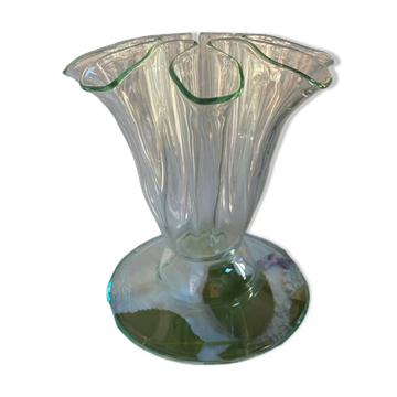 Original old glass vase