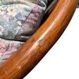 Fauteuil pivotant en rotin