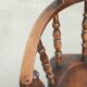 Wooden English antique pub/captain chair from the late 19th century