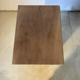 Bedside table or small storage unit in natural wood – country style