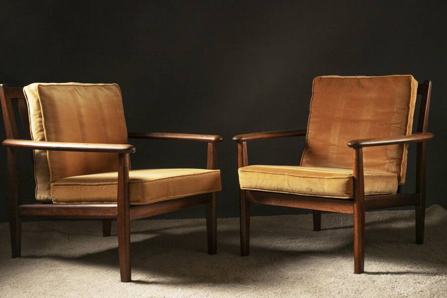 Pair of Scandinavian armchairs