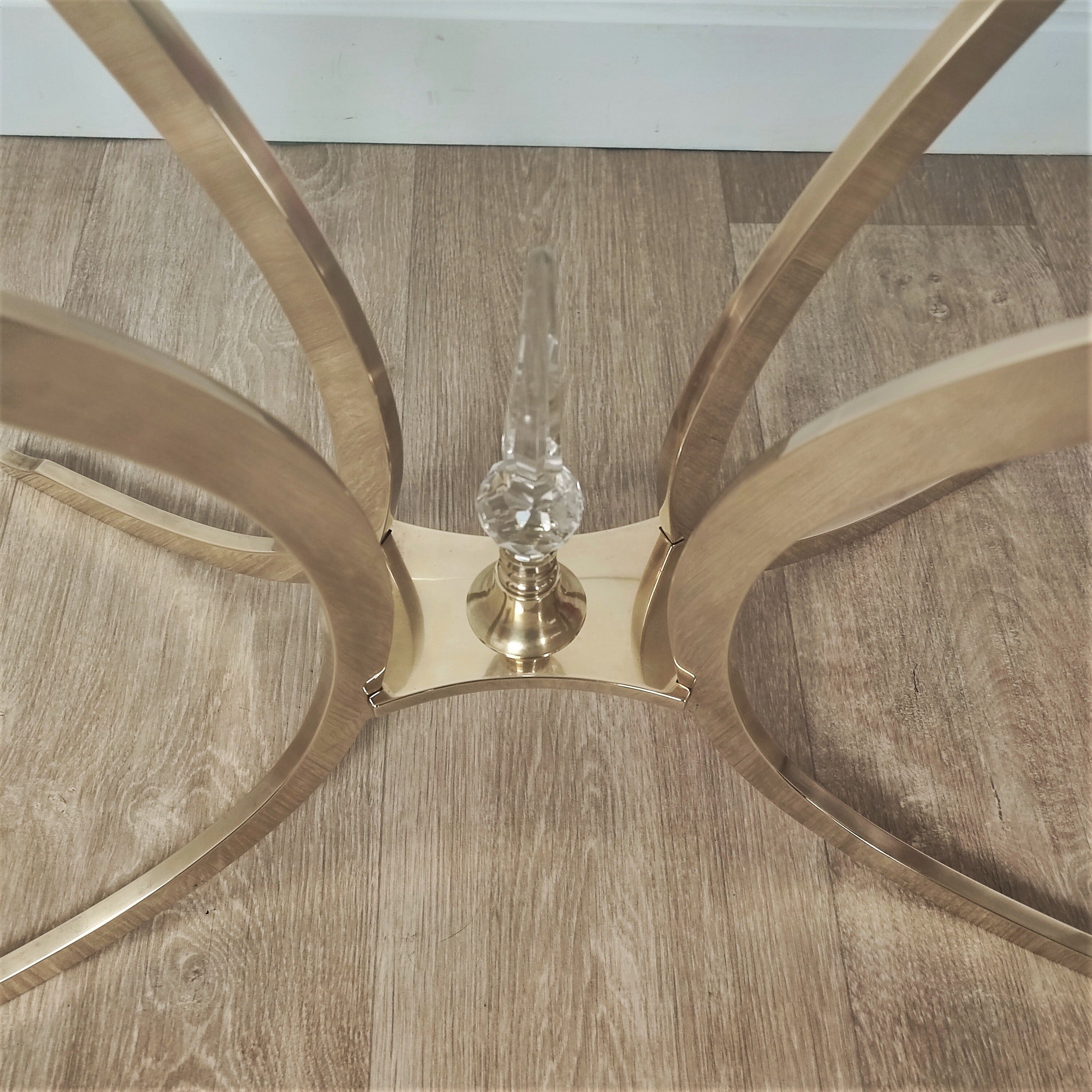 Table basse italienne en laiton