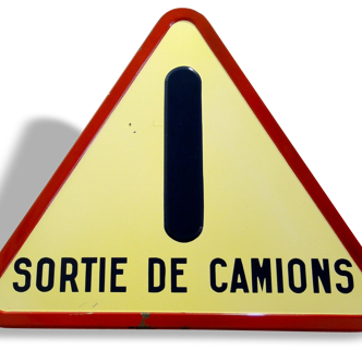 Panneau de signalisation émaille