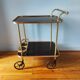 Vintage 1960s rolling bar cart