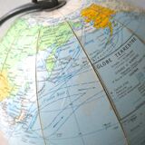 World map, globe land Girard and Barrere in the 1960s
