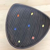 Empty cut trilobed ceramic pocket from the 50s