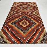 5x10 Madalion Design Turkish Kilim Rug,