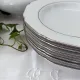 6 deep plates in white porcelain