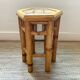 Porte plante en bambou vintage