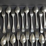 12 Christofle table forks and 12 spoons