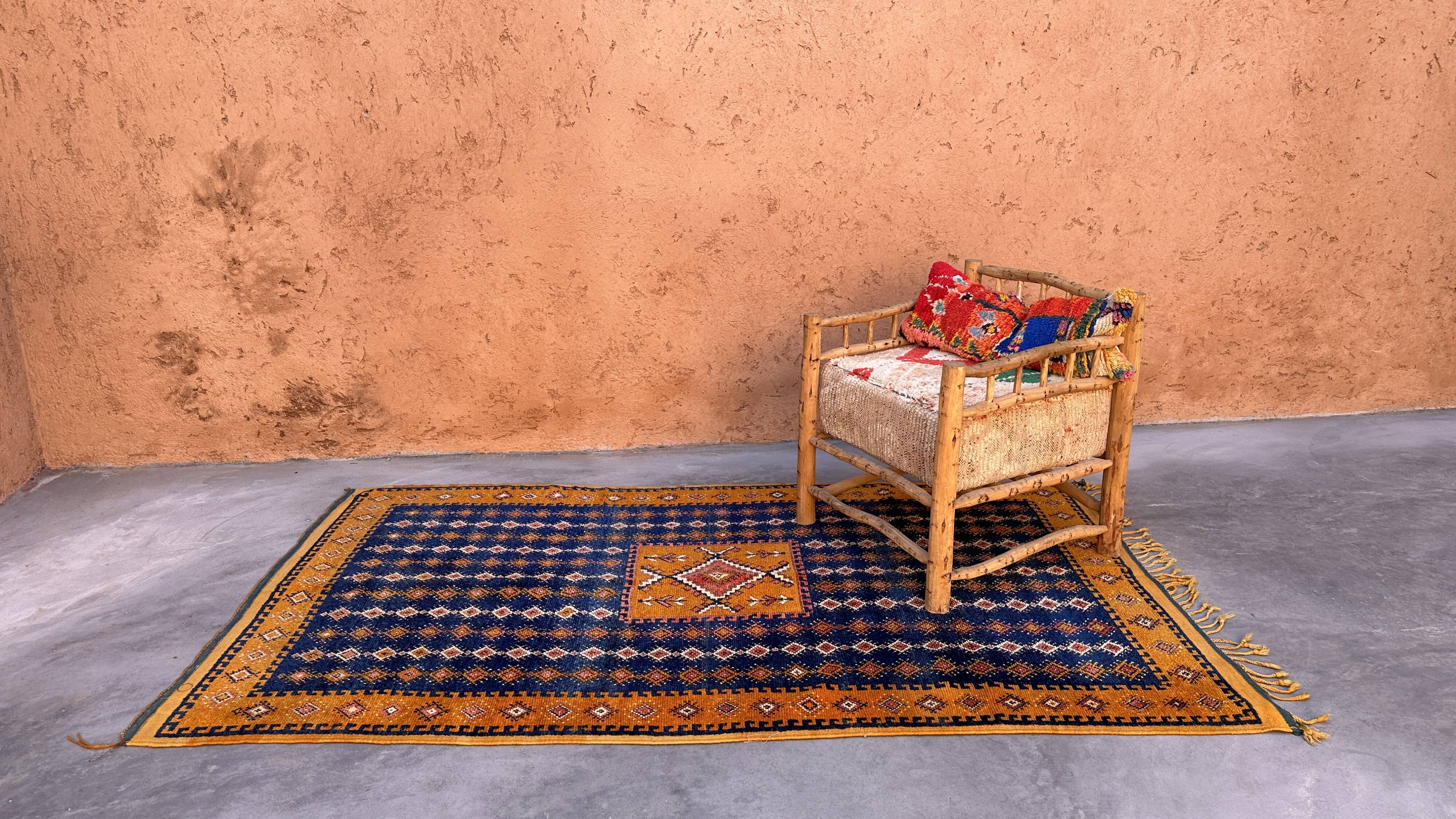 Colorful Taznakht Moroccan rug - 259 x 144 cm