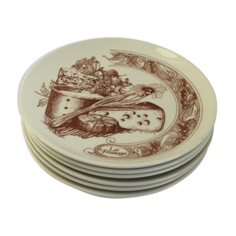 Gien cheese plates