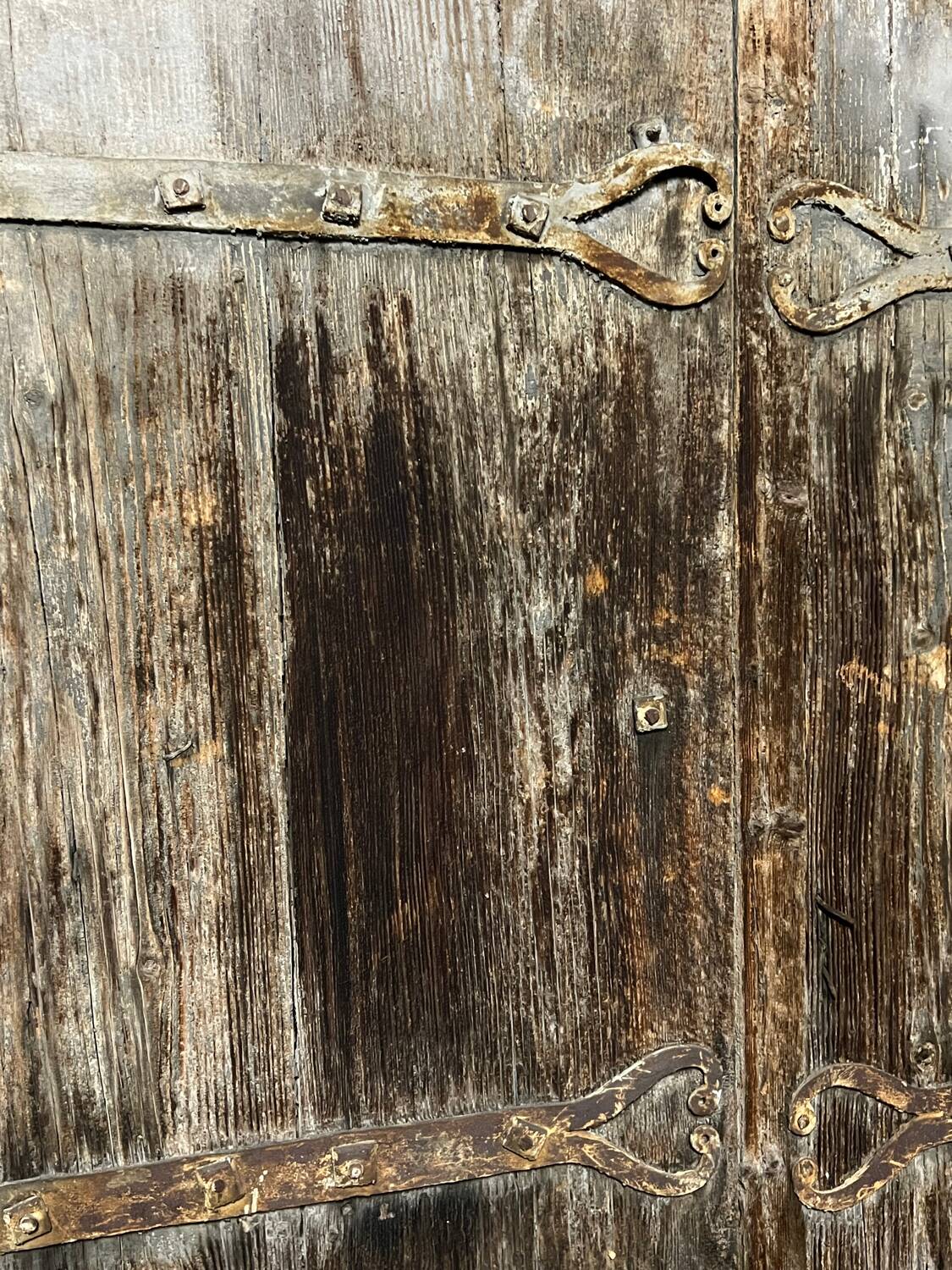 Pair of old shutters