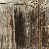 Pair of old shutters