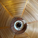 Vintage rattan pendant light