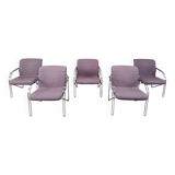 Danish arm chairs by Alfred Hofmann for Gispen/Labofa - 1970s - set of 5