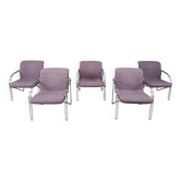 Danish arm chairs by Alfred Hofmann for Gispen/Labofa - 1970s - set of 5