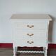 Petite Commode Vintage Style Louis XIII - Blanc Mat & Pieds Torsadés