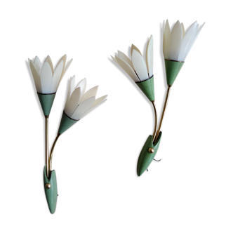 "Flower" wall sconces - 1950s/60s