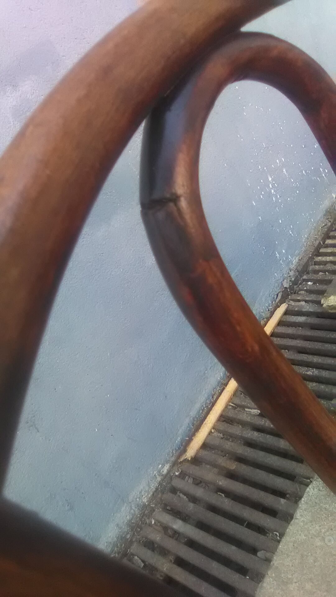 Lot of 6 mismatched bistro chairs