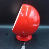 Rare vintage & designer red metal bouboule aluminor mood table lamp