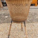 Vintage rattan basket