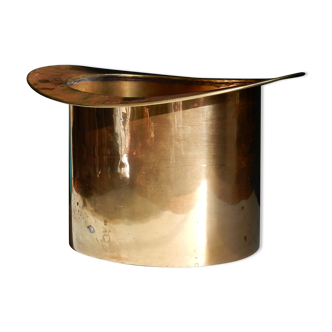 Champagne bucket top hat in brass