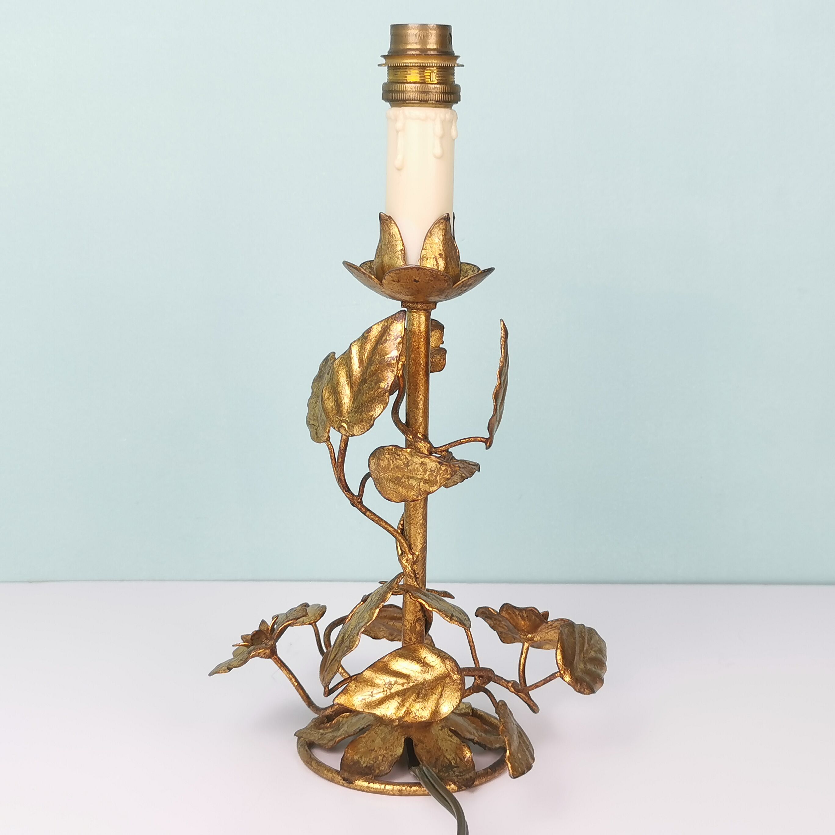Paires de lampes "fleurs" italiennes