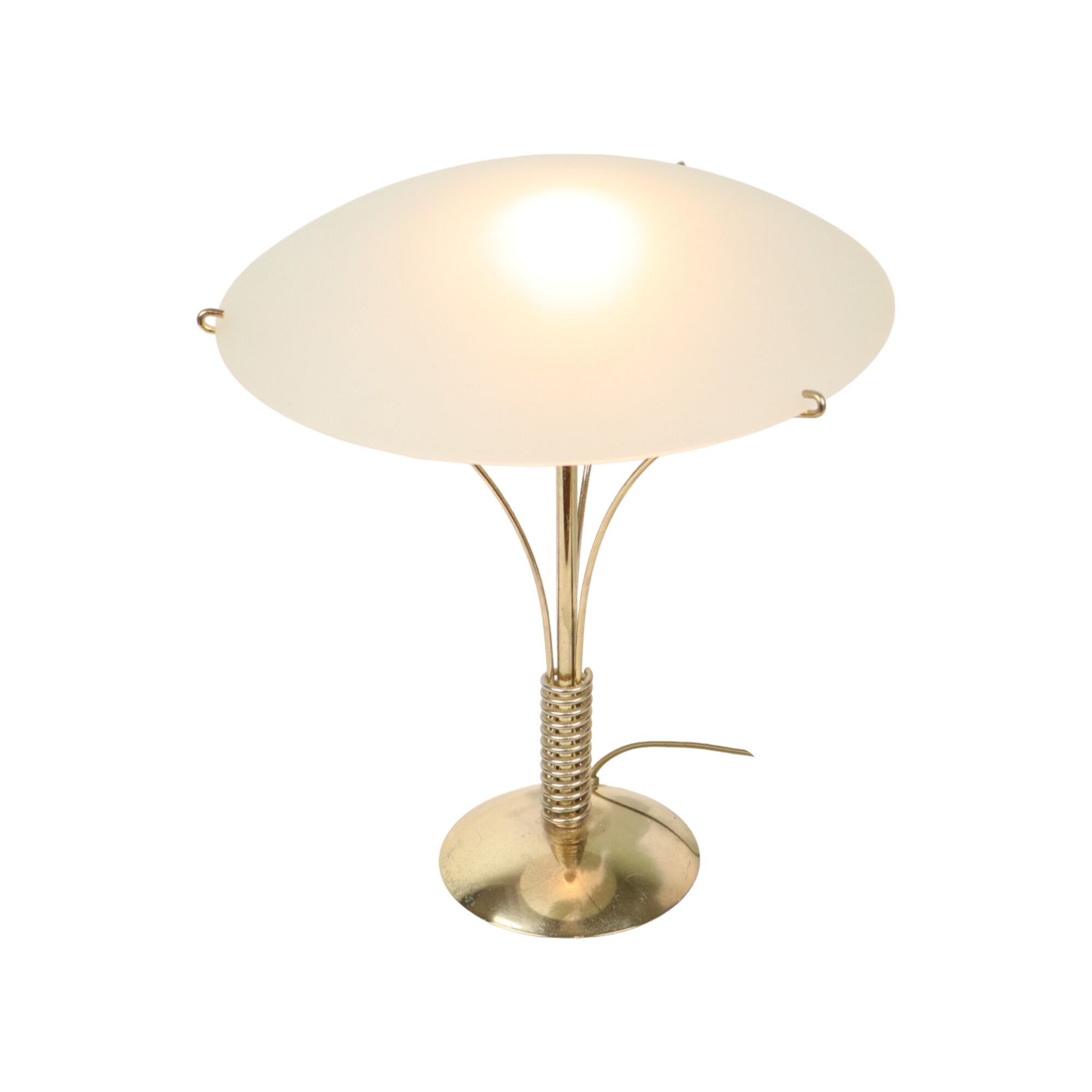 Vintage mushroom lamp table lamp massive seventies metal 36cm